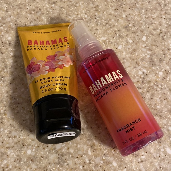 Bath & Body Works Bahamas Passion fruit banana flower fragrance mist body cream - Picture 2 of 11
